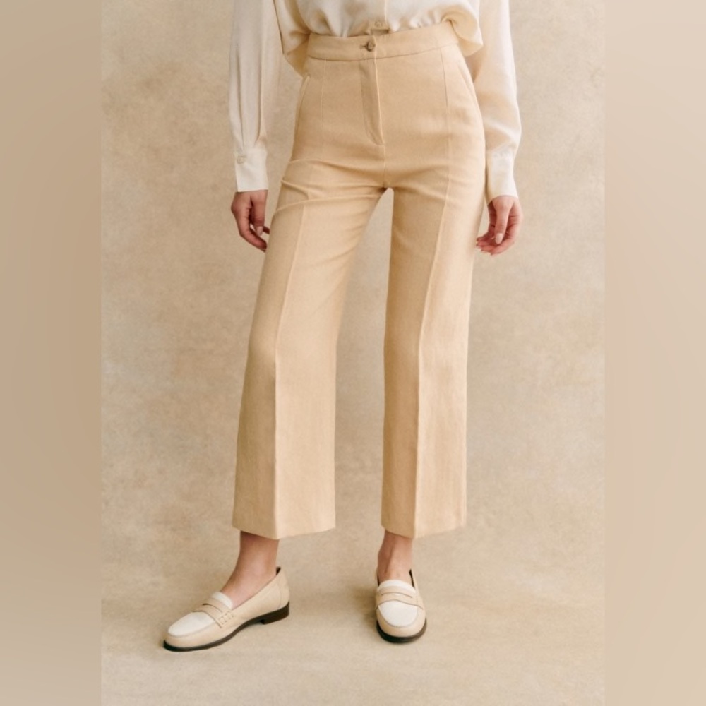 SEZANE MARTIN CROP TROUSER SIZE 36/4